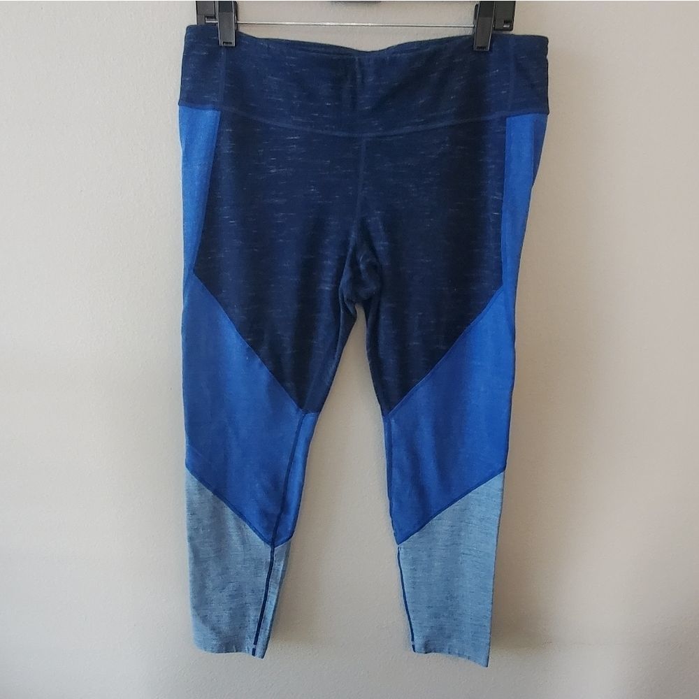 Gap blue active exercise WORKOUT leggings XL